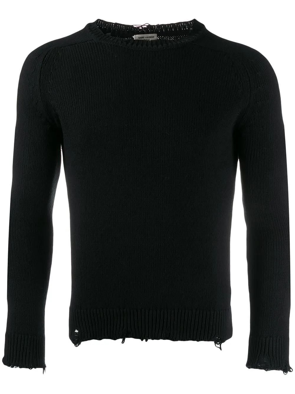 Pullover effetto consumato
