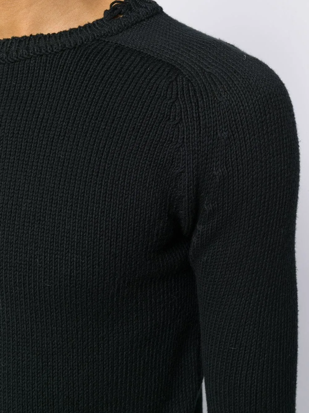 Pullover effetto consumato