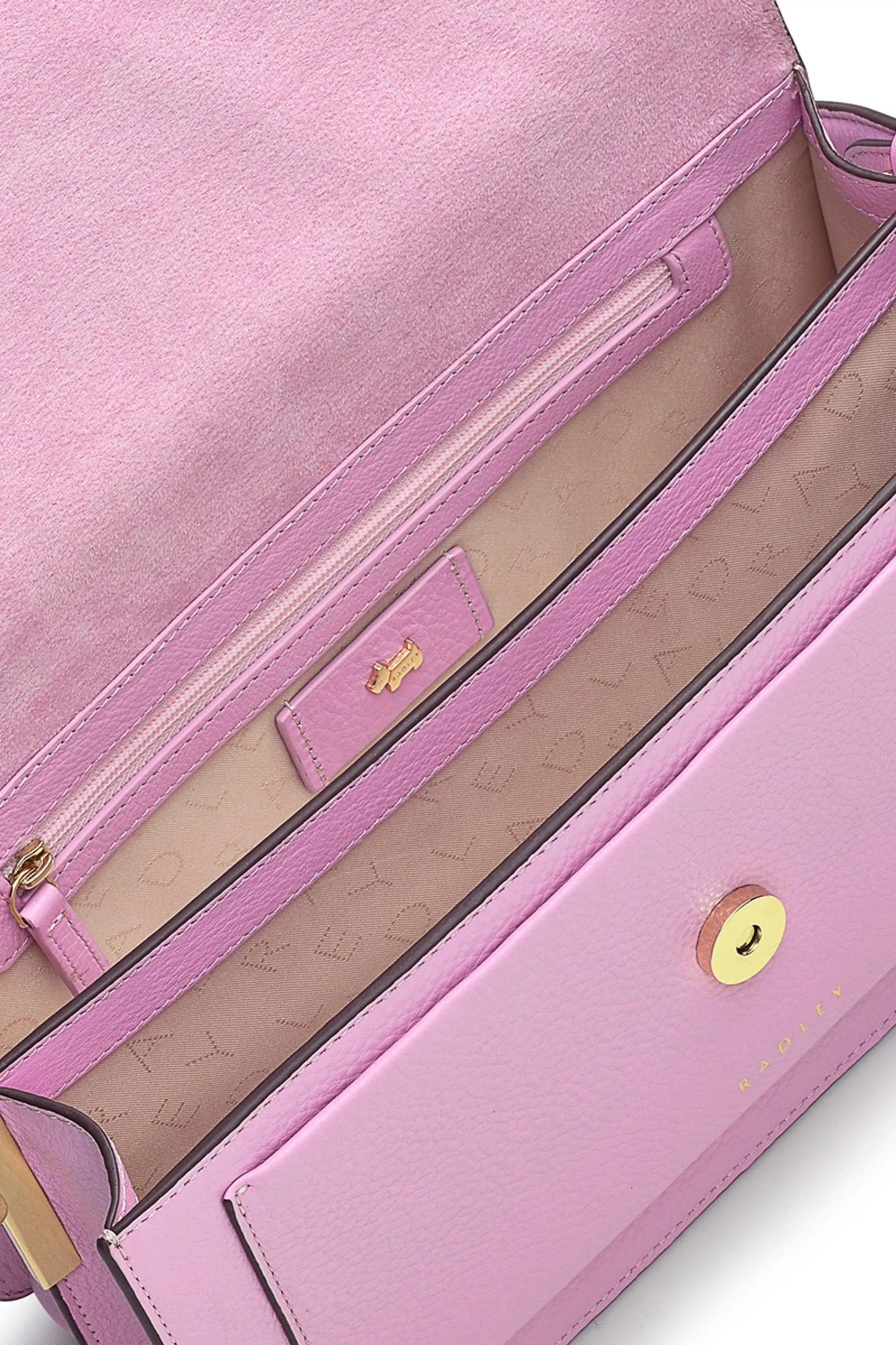 Radley London Rosa - Lane - Borsa media in pelle con patella