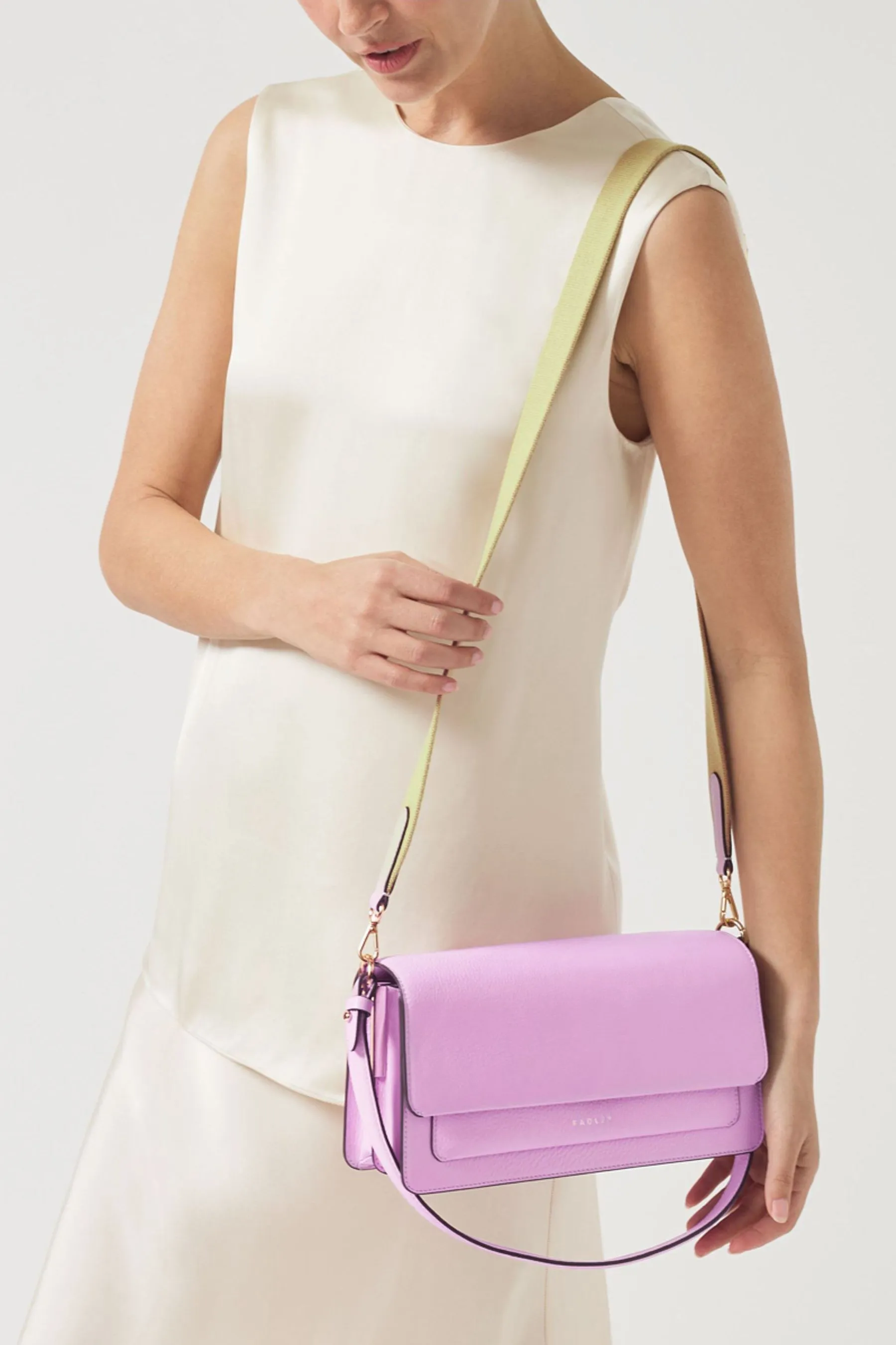 Radley London Rosa - Lane - Borsa media in pelle con patella