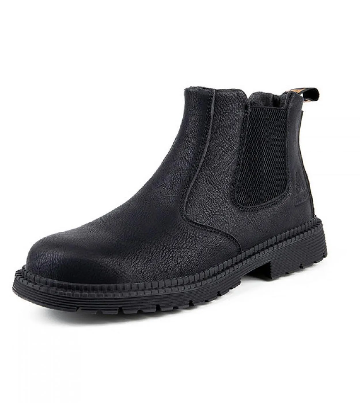 Scarpe da lavoro antinfortunistiche impermeabili per uomo Chelsea Steel Head Stivali in pelle Calzature maschili Sicurezza costr