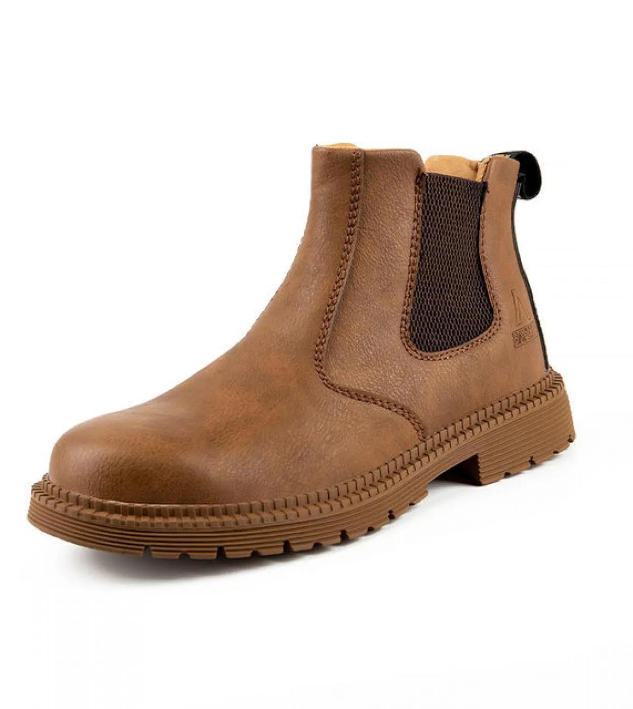 Scarpe da lavoro antinfortunistiche impermeabili per uomo Chelsea Steel Head Stivali in pelle Calzature maschili Sicurezza costr