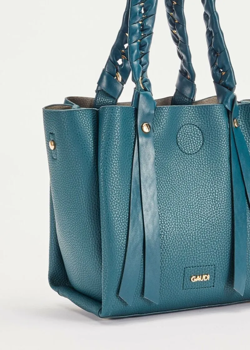 Shopping bag con intreccio