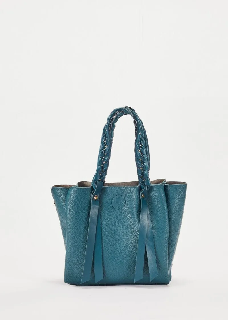 Shopping bag con intreccio