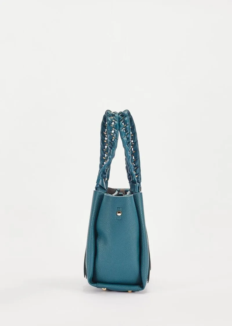Shopping bag con intreccio