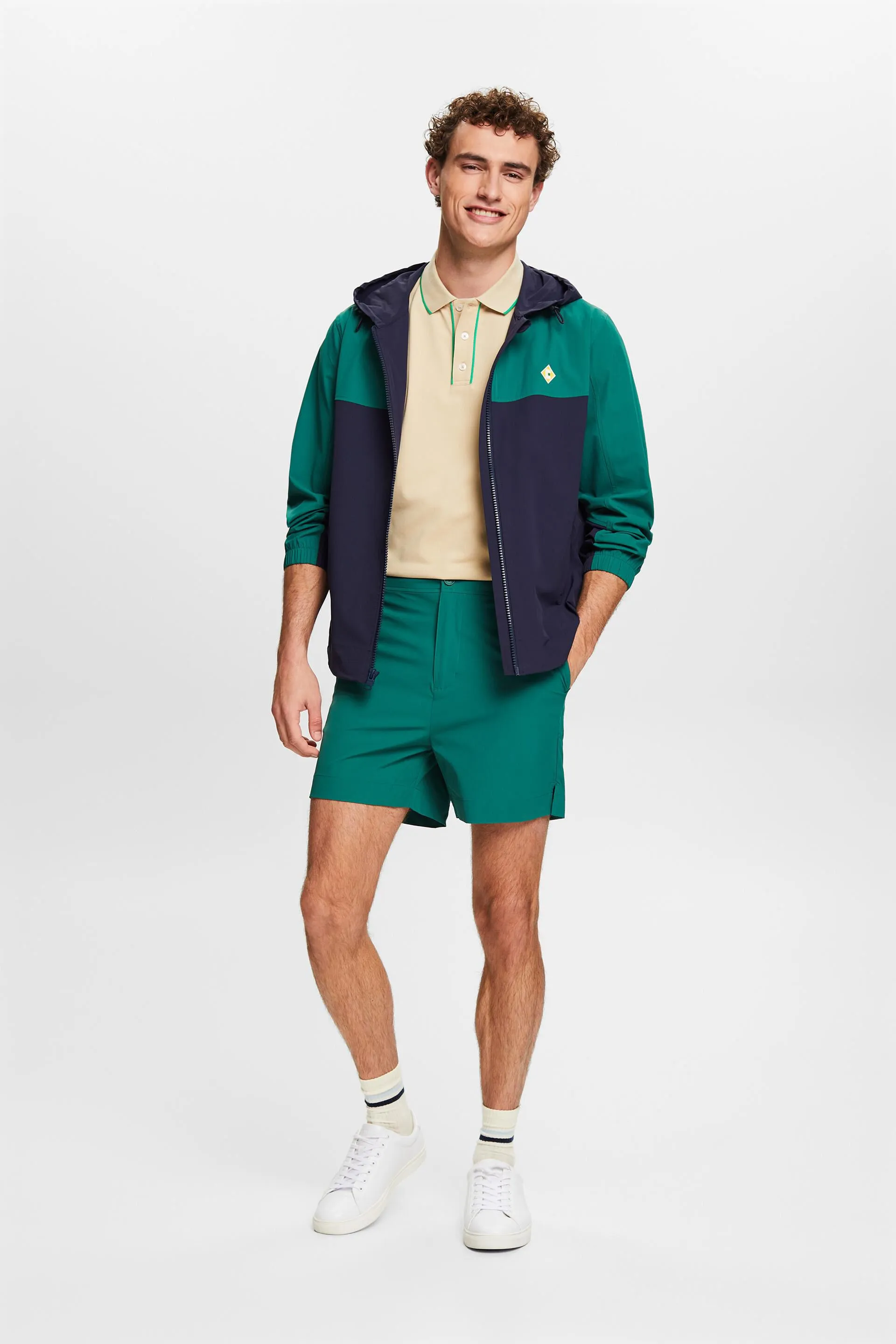 Shorts in popeline elasticizzato