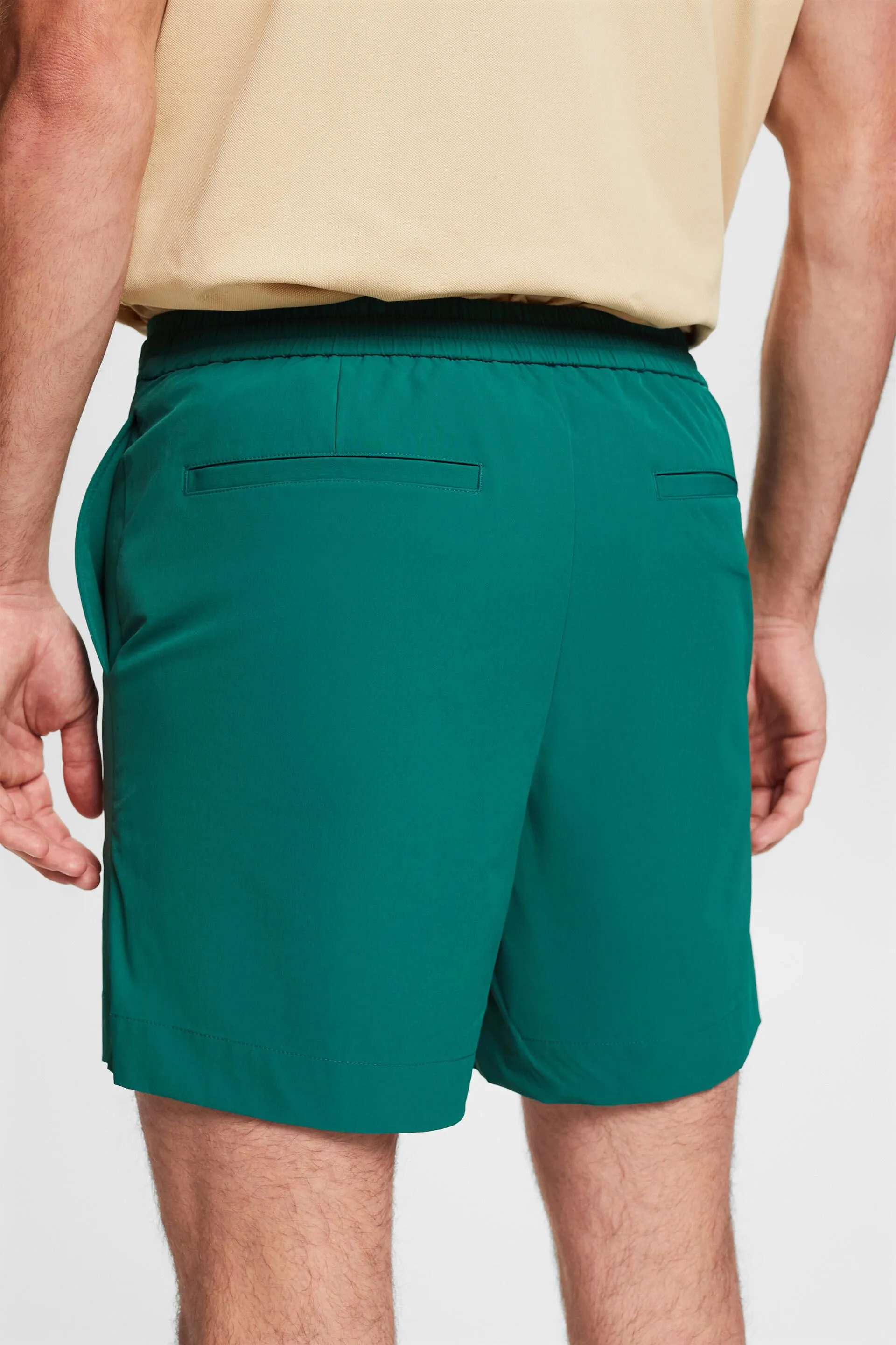 Shorts in popeline elasticizzato