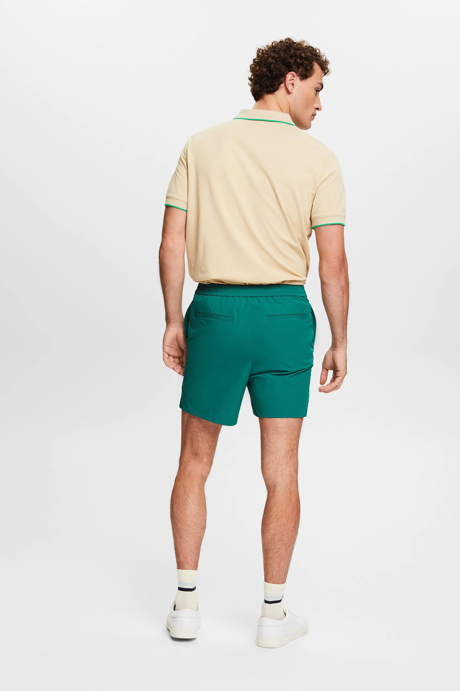 Shorts in popeline elasticizzato