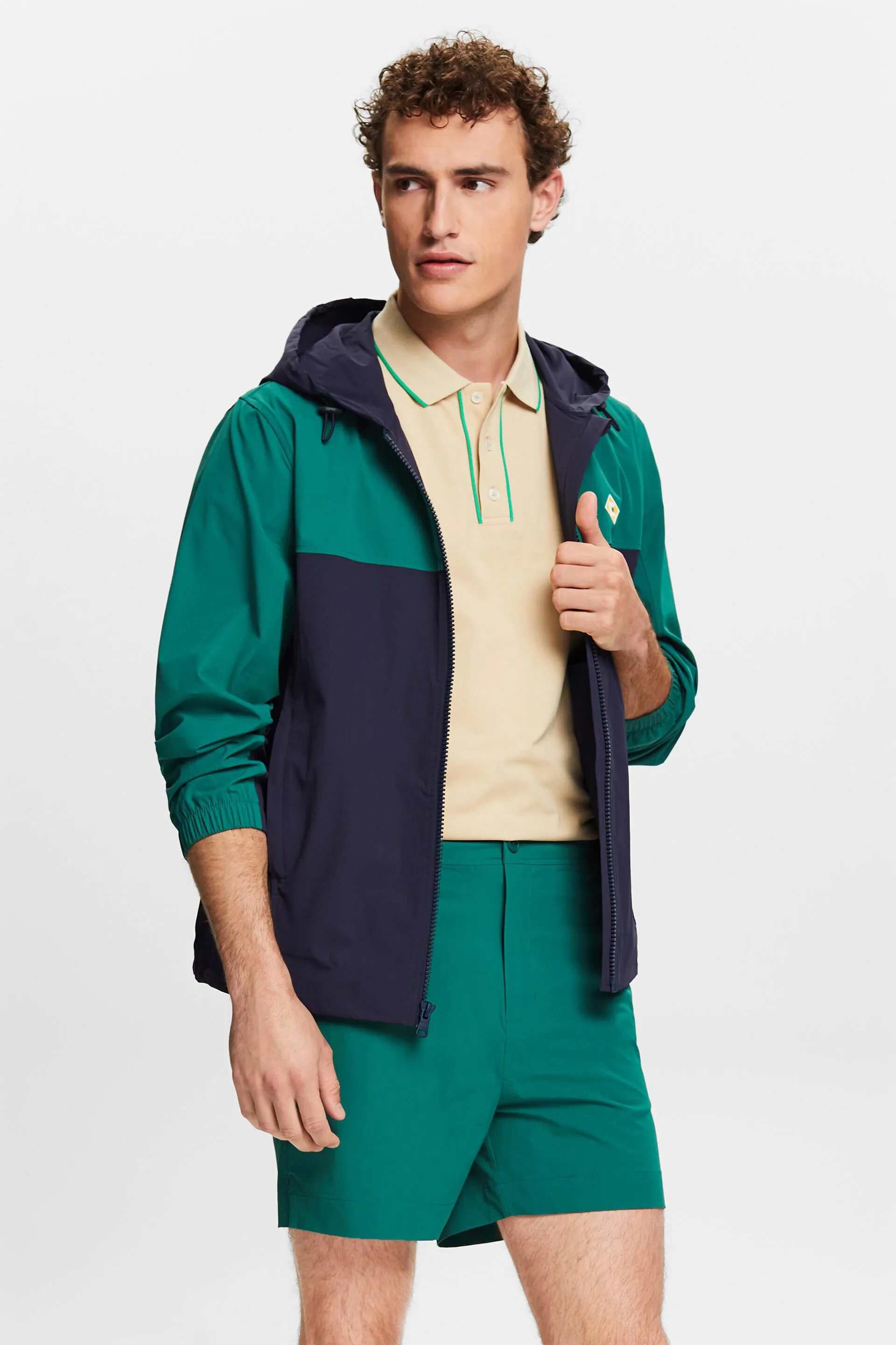 Shorts in popeline elasticizzato