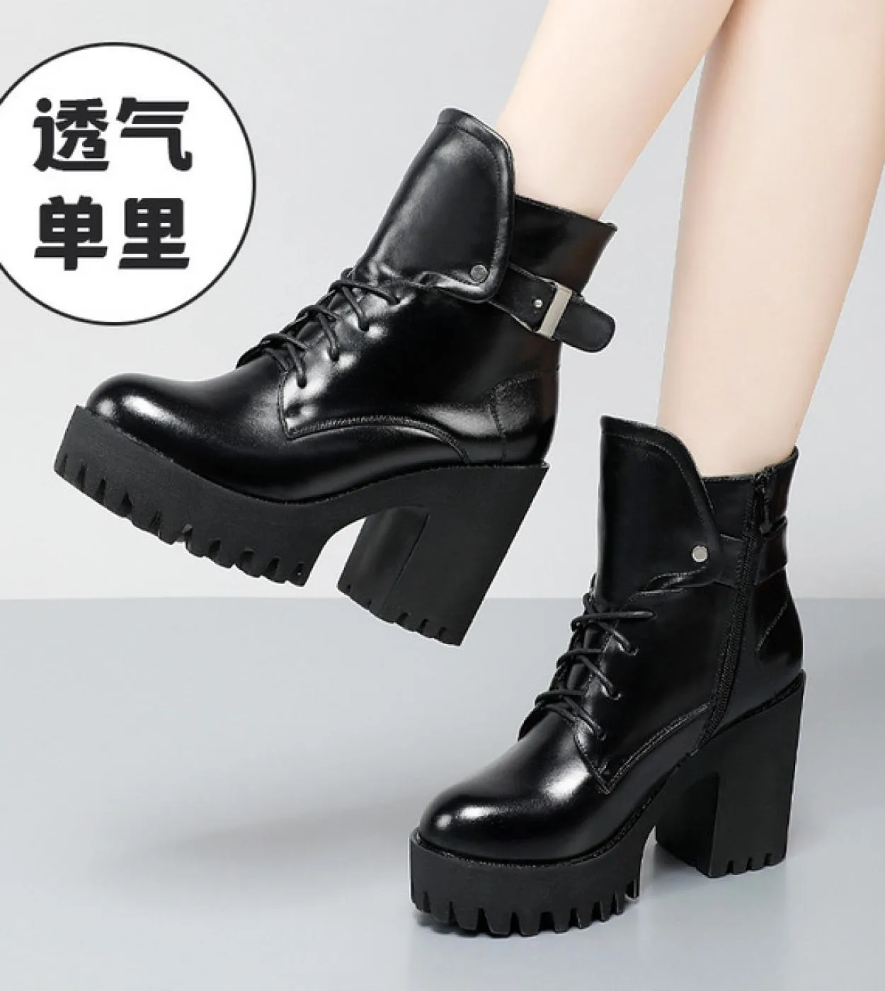 Stivaletti Scarpe da donna femminili Stivali invernali con plateau con tacco spesso Calzature da donna Comodi sport allaperto i