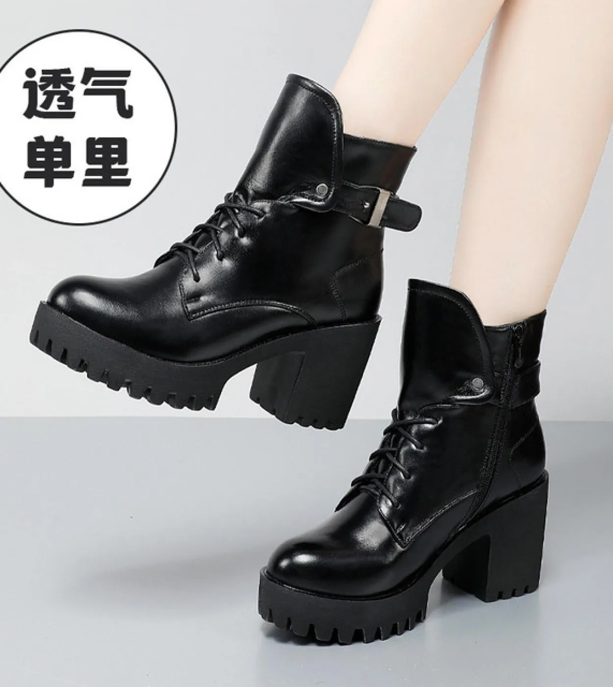 Stivaletti Scarpe da donna femminili Stivali invernali con plateau con tacco spesso Calzature da donna Comodi sport allaperto i