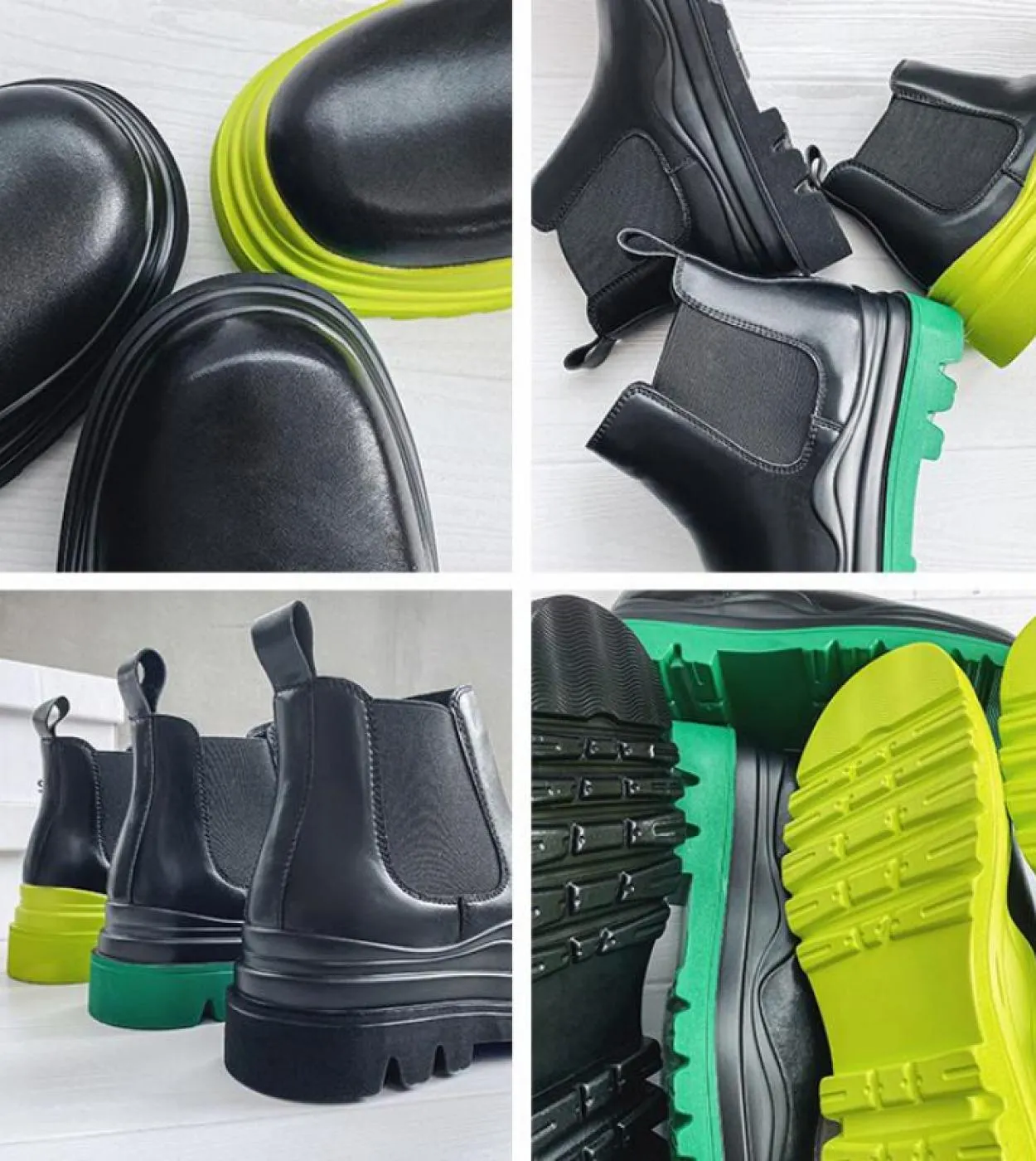 Stivaletto Chelsea da uomo alla moda Scarpe con plateau da uomo impermeabili Desinger Sneaker Stivaletto da uomo