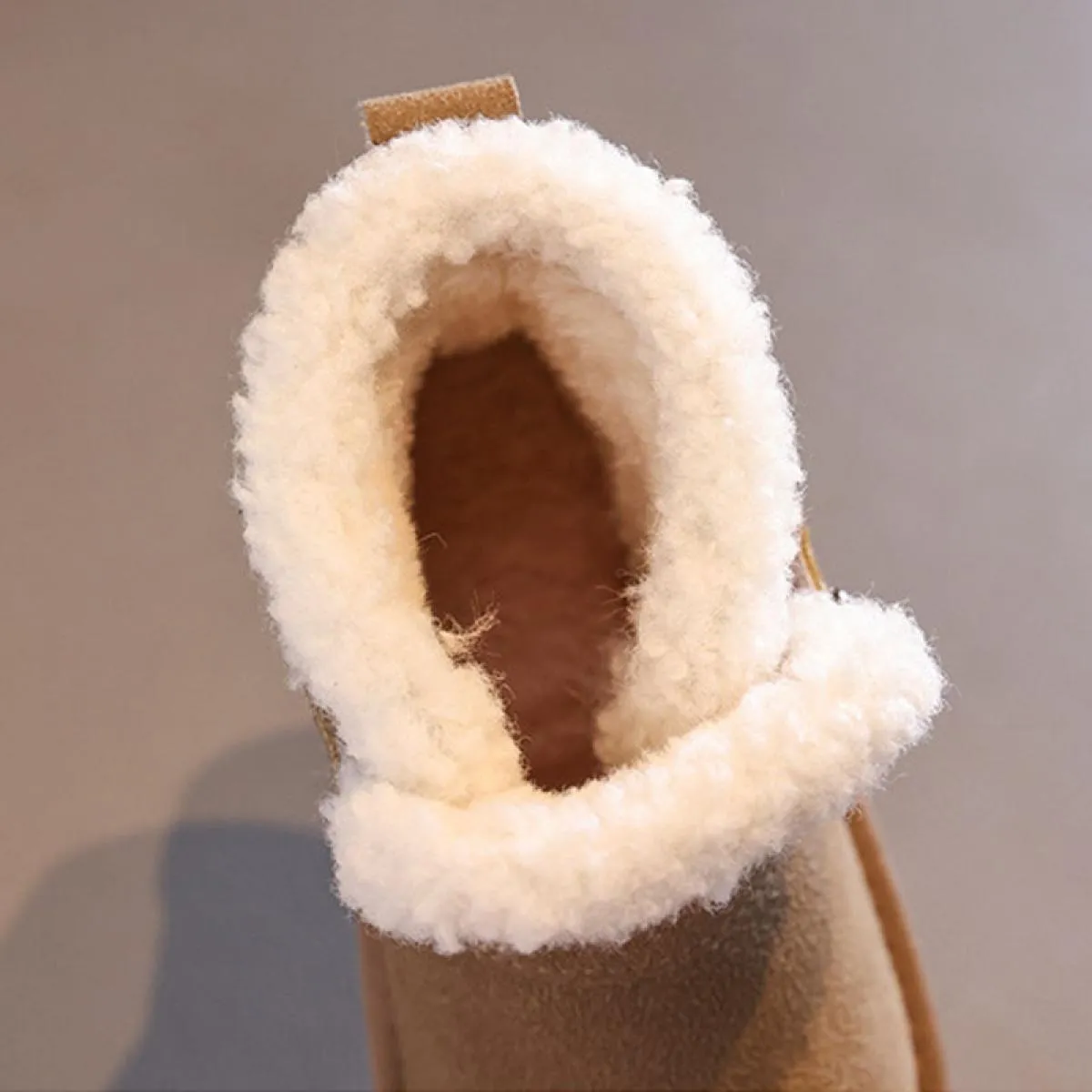 Stivali da neve per bambini Stivaletti in peluche addensati super caldi invernali per bambini Ragazze Ragazzi Scarpe piatte anti