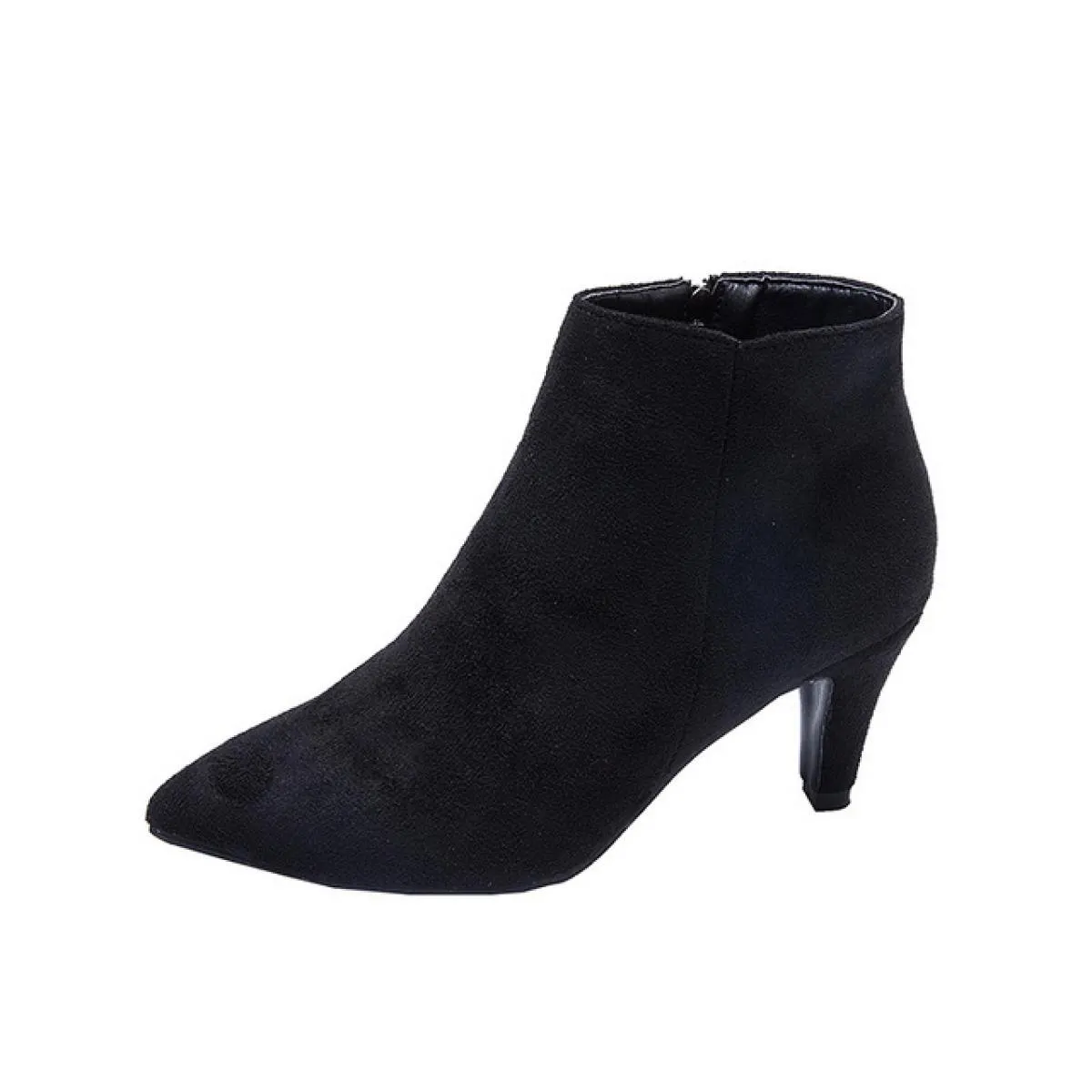 Stivali Donna Stivaletti autunnali Tacchi alti 7 cm Leopardo Stivali invernali corti da donna Scarpe per adulti femminili Scarpe
