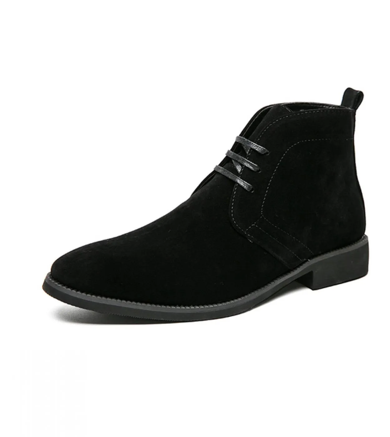 Stivali invernali da uomo nuovi Caldi peluche allinterno di stivali alti in pelle Scarpe casual Stivali con plateau Stivaletti