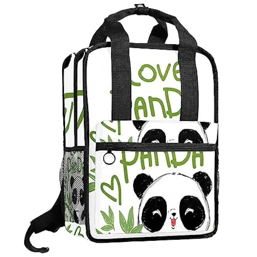 suojapuku Zaino casual per uomo e donna Zaino classico di base,pianta amore panda,Zaino universitario piccolo zainetto 175835271