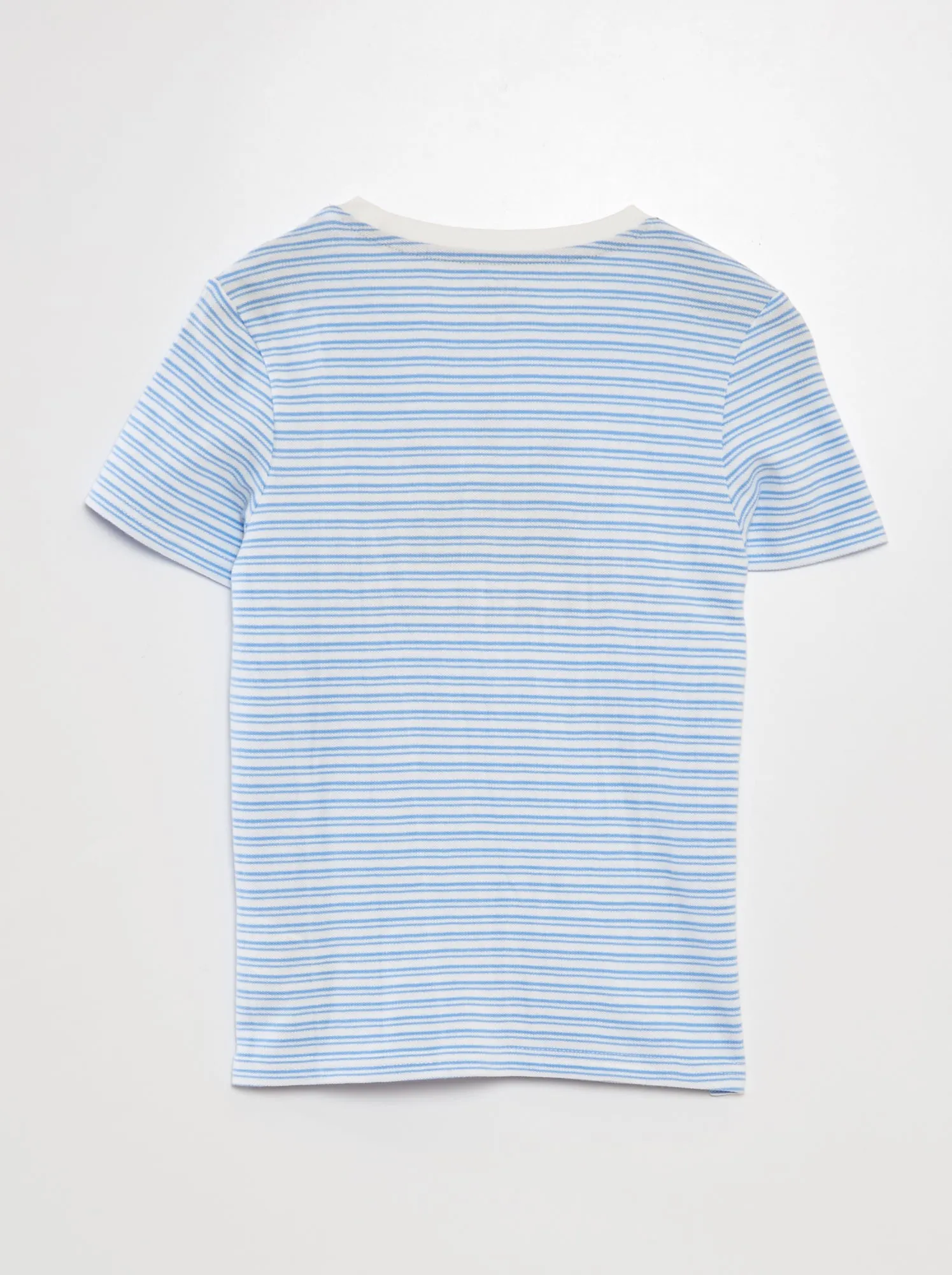 T-shirt in maglia piqué - BLU