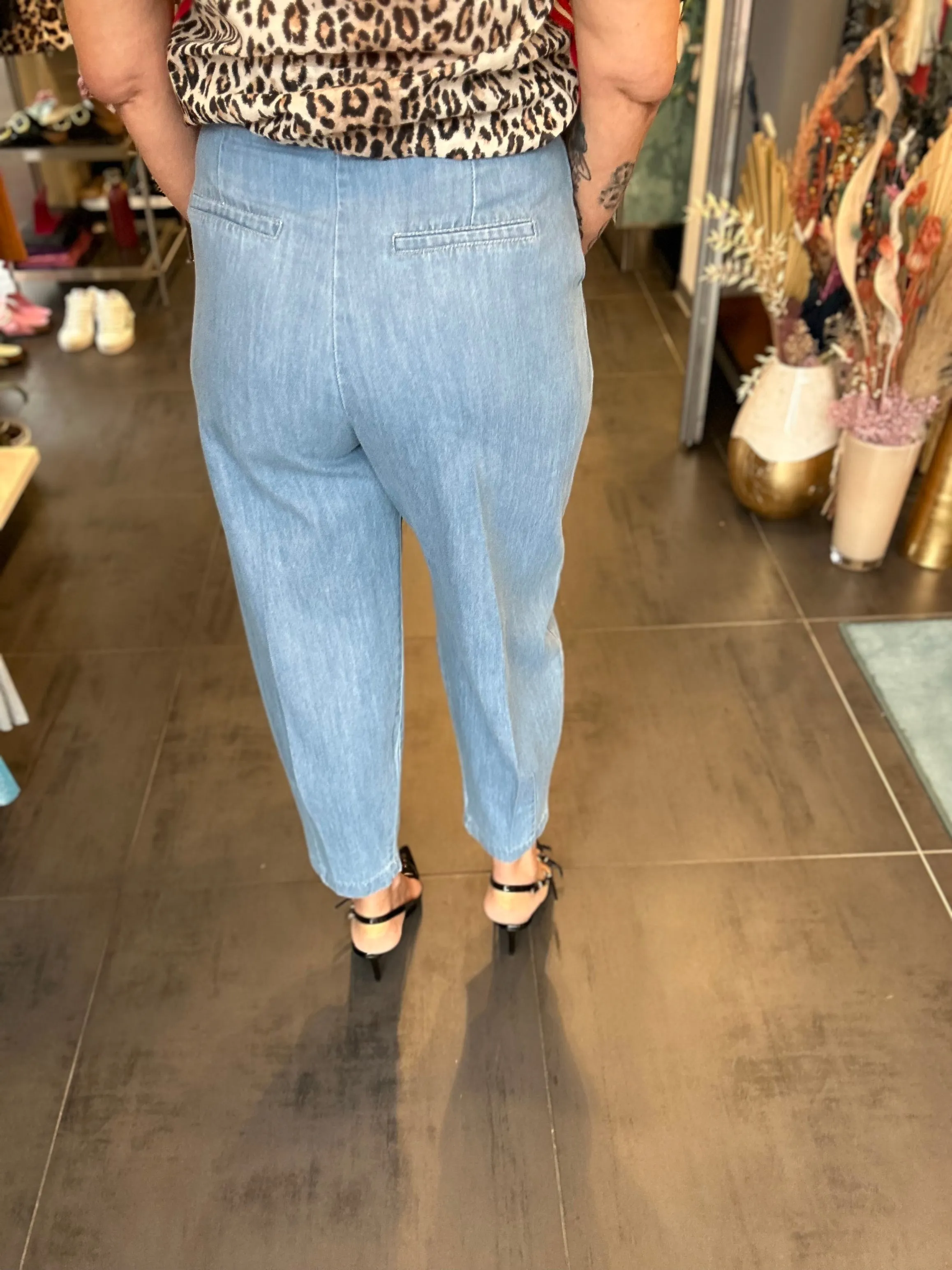 Tensione In - Jeans Baggy lavaggio chiaro