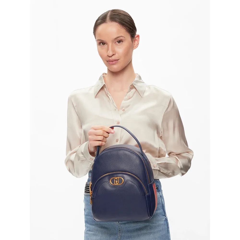 Zaino Donna LIU JO colore Dress Blue con Bande Laterali Bicolor