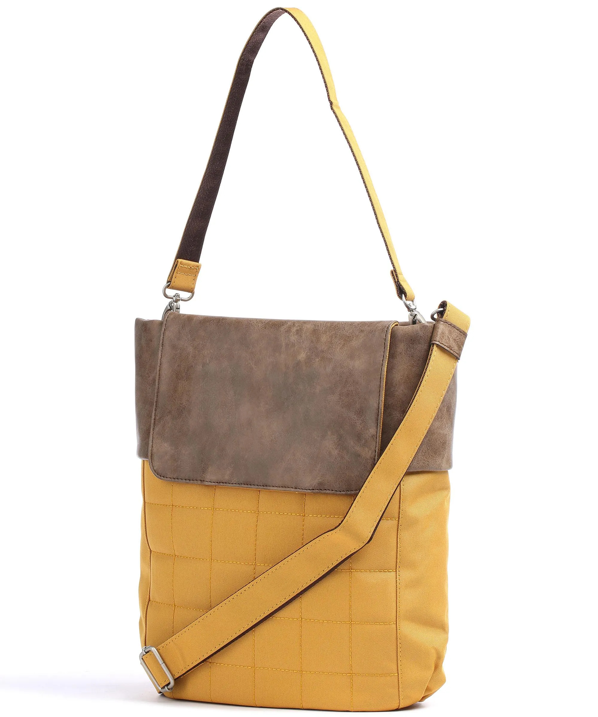  Zwei Olli Cycle OC12 Borsa per portapacchi poliestere, pelle sintetica giallo senape  